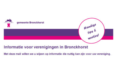 Informatie voor verenigingen in Bronckhorst